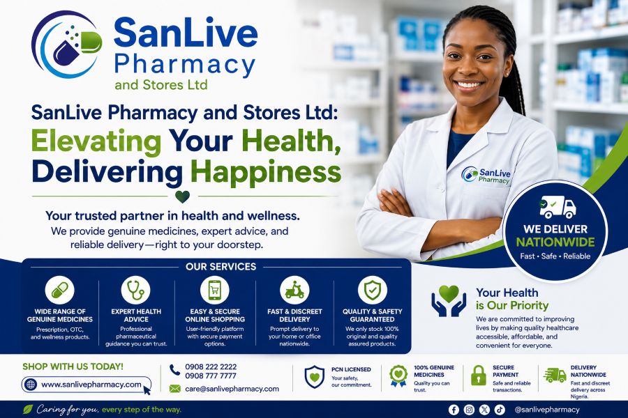 SanLive Pharmacy and Stores Ltd: Elevating Your Health, Delivering Happiness